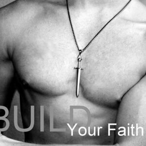 Men's 3" Sword of the Lord and Gideon Warrior Stainless Steel Box Chain Necklace